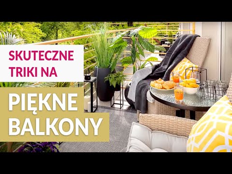 SPOSOBY na aranżację małego balkonu. Skuteczne triki na piękny balkon.