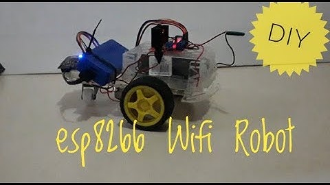 DIY wifi robot using Esp8266 controlling with android phone