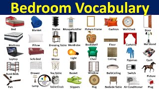 Bedroom Vocabulary /Learn Things in the bedroom with pictures #foryou  #englishvocabulary