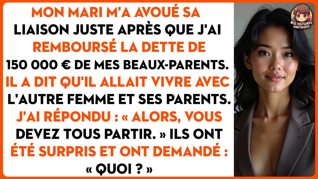 Mon mari m'a avoué sa liaison juste après que j'ai remboursé la dette de 150 000 €...