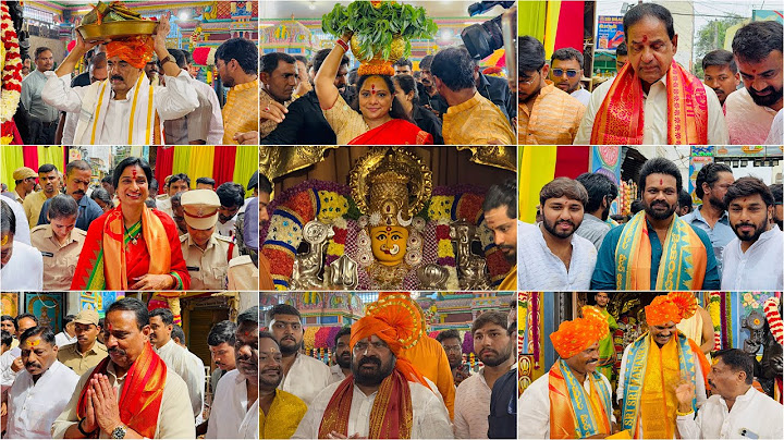 Old City Bonalu 2025 | MLC Kavitha Offered Bangaru Bonam 2025 | Madhavi Latha | Manchu Manoj