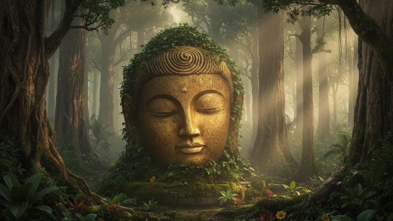 Soothing Buddha Flute Music to Fall Asleep | Ancient Buddha Flute Music for Healing Energy