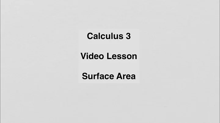 15.5 Surface Area