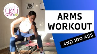 Arms Workout + 100 abs!!
