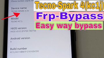 tecno spark 4 air frp bypass tecno spark kc1j frp bypass/tecno spark 4 google account remove