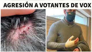 INDEPENDENTISTAS ACOSAN a DOS VOLUNTARIOS de VOX en una mesa informativa en BARCELONA