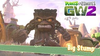 Plants vs Zombies Boney Island Evil Scientist Engineer Hover Goat 3000 vs Big Stump Super Boss