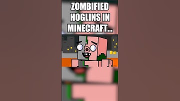 Zombified Hoglins in Minecraft #minecraft #shorts