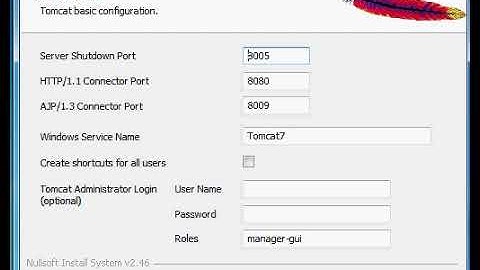 Apache tomcat 7 installation on Windows