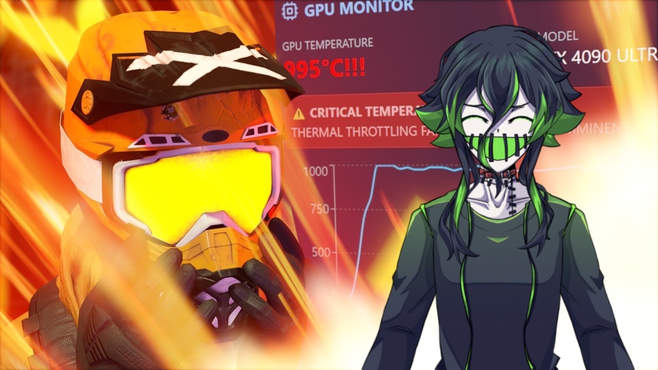 Reacting to TheRussianBadger melting his gpu via rendering god in friendslop repo