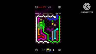 Flow Free Hexes - Daily Puzzles - Level 1-4 2026-04-12