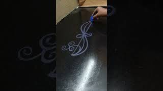 simple border design subscribe 👍 rangoli design ⚛️⚛️⚛️