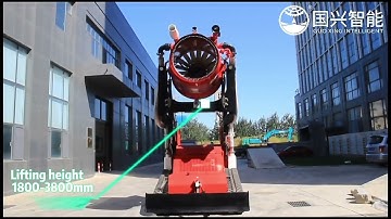 Guoxing intelligent RXR-YM100000 lifting smoke exhaust fire fighting robot #firefighters