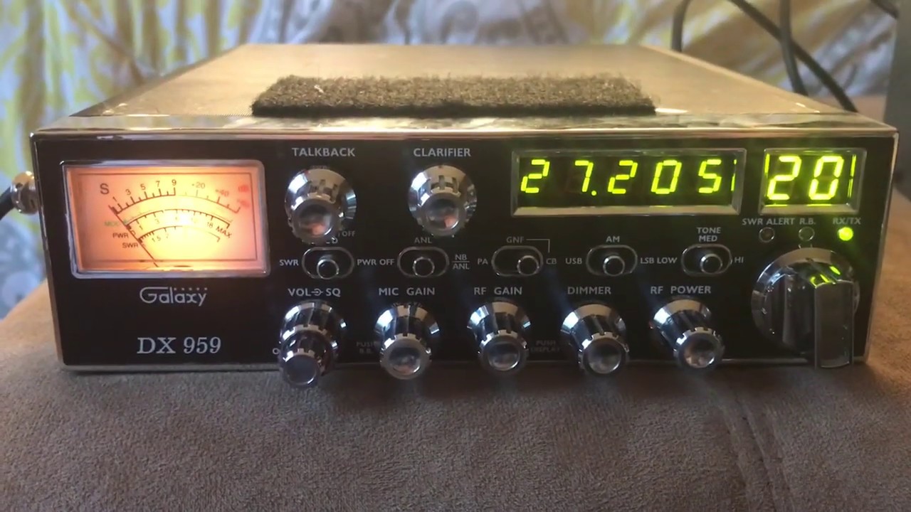Galaxy DX 959 AM SSB CB Radio Overview and Audio / Transmit Power Demo