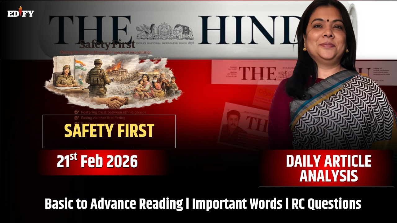 Safety First l 21st Feb 2026 l #thehinduanalysis #english #vocabulary #grammar #readingcomprehension