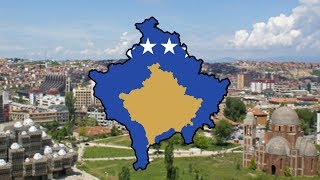 Flag Map Speedart - Kosovo