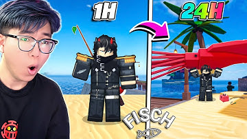 BI HUỲNH HÀNH TRÌNH 24H CÂU CÁ TRUY TÌM CON CÁ 1000KG ĐẦU TIÊN | FISCH ROBLOX