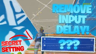 how to remove input delay / lag on console (xbox / ps4) in fortnite! (how to edit faster) *new way*