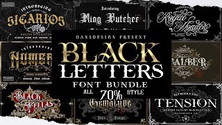 Blackletter Font Bundle Font Free Download