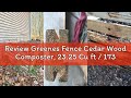 Review Greenes Fence Cedar Wood Composter, 23.25 Cu ft / 173.92 gallons - Made in USA with North Ame