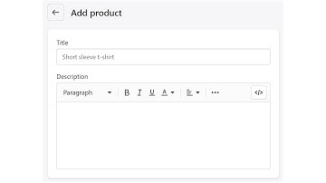Creating Products in Shopify