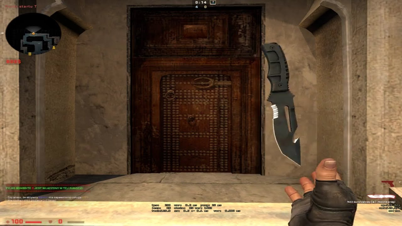 CSGO SURVIVAL KNIFE NIGHT STRIPE FIELDTESTED SKIN SHOWCASE YouTube