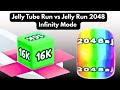 Jelly Run 2048 Infinity Mode vs Jelly Tube Run | 2048AJ vs 16K Full Gameplay 🎮🔥