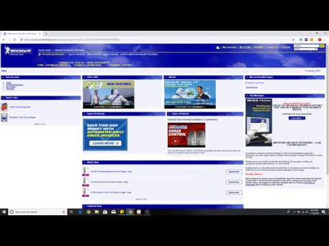 How to submit credit card information on Michelin B2B Account