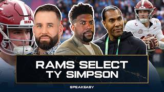 The Rams SHOCK THE WORLD taking Ty Simpson! | The Speakeasy REACTS