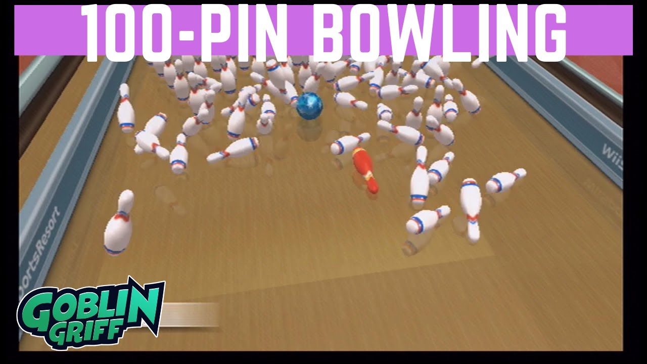 wii sports resort bowling 100 pin game