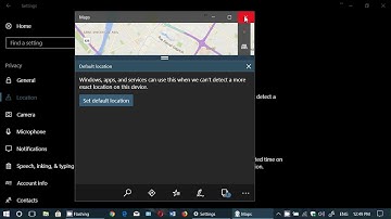 Windows 10 Fall Creators update Privacy settings for Location and cloud