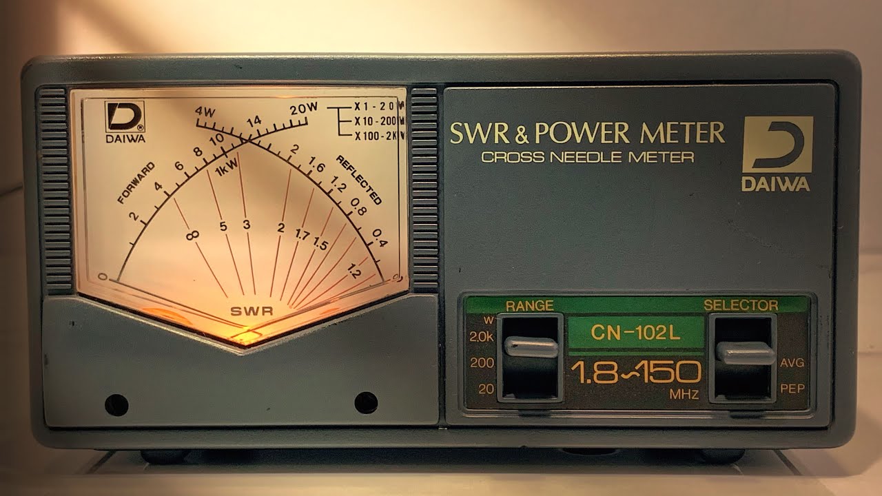 Daiwa CN-102L SWR & Power Meter 2KW - YouTube