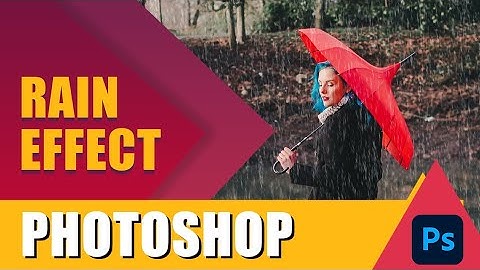 Create Rain effect in photoshop! Photoshop Tutorial 2024!