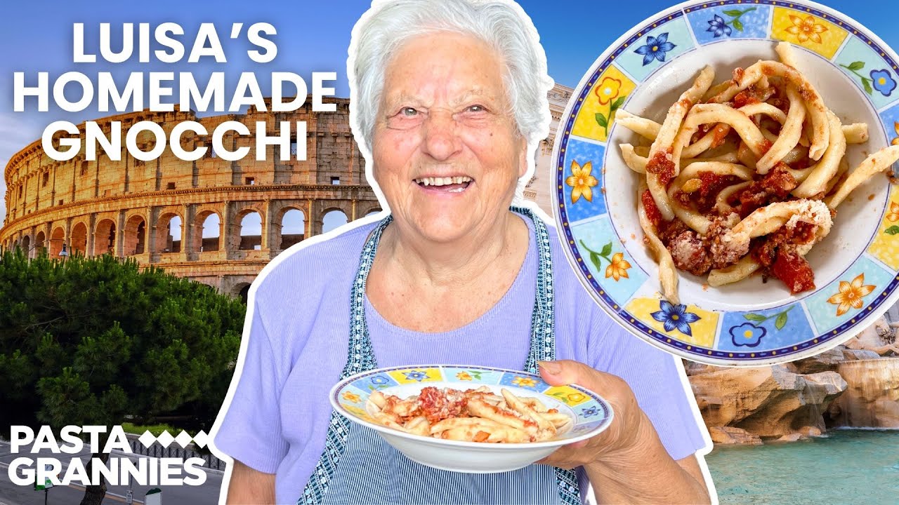 Luisa’s homemade gnocchi with a herby ragù sauce | Pasta Grannies