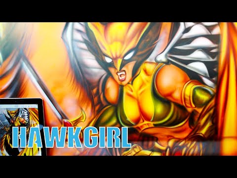 hawkgirl-paint-job-on-chevy-truck-|-dc-comics-justice-league-superhero