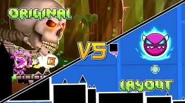 Skeletal Shenanigans: Original vs Layout [Full Comparison] | Geometry Dash 2.2