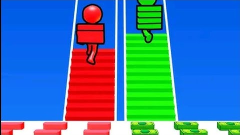 Bridge Race 🟢🔴🟢 Walkthrough Android iOS Max Levels Full GamePlay By GammerUk04