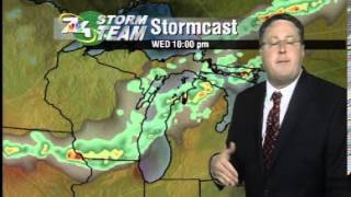 August 21 Morning Forecast- Thunderstorms Wednesday Night