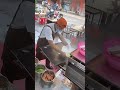 The process of making and selling rice noodle rolls for breakfast
