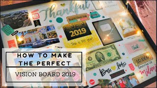 HOW TO MAKE THE PERFECT VISION BOARD | MAKING MY DREAM BOARD 2019