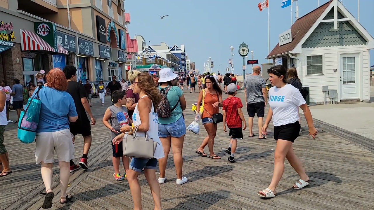 Ocean City Maryland Walking the Beach Boardwalk July 2021 YouTube