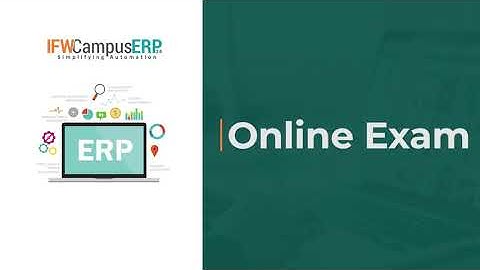 Online Exam Module | Hindi (हिन्दी) Video Tutorial | IFW Campus ERP 2.0  School College University