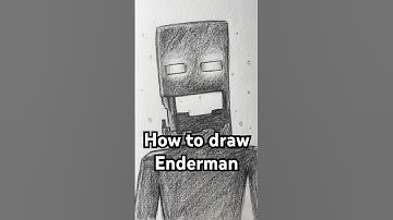 How to draw an Enderman from the Minecraft Movie! Easy! #art #minecraft #drawing