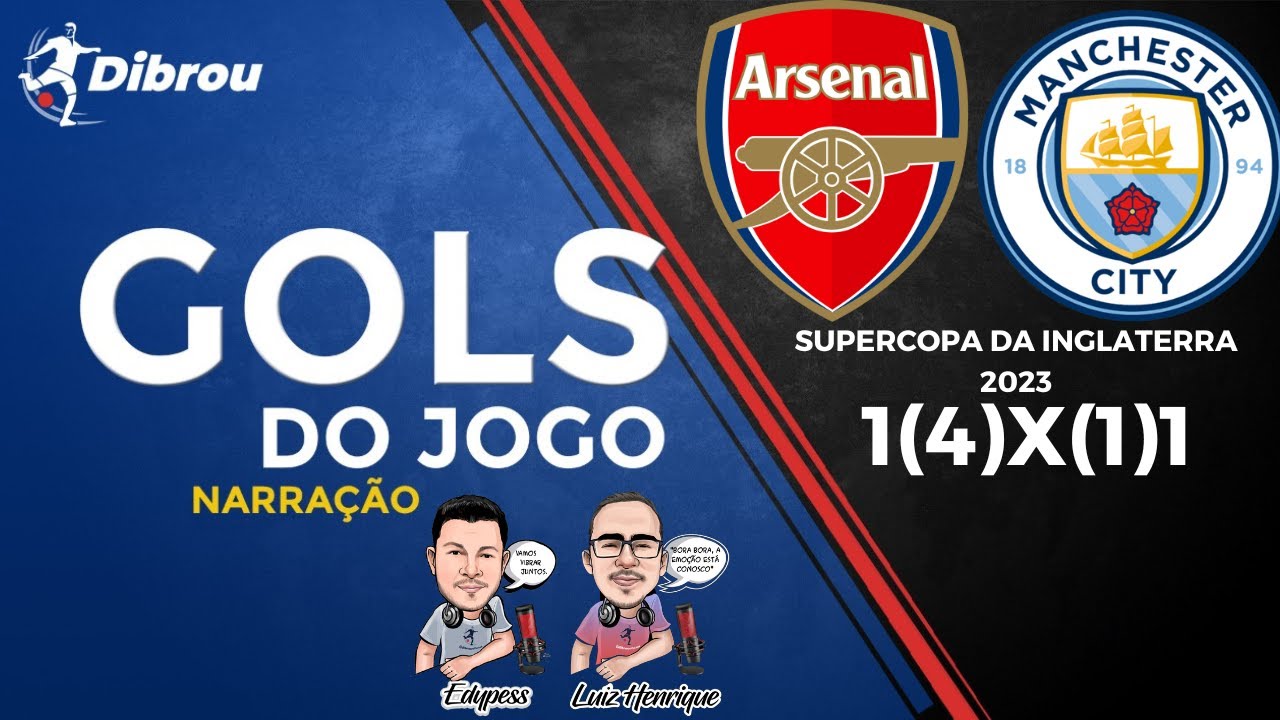 Arsenal vence o Manchester City nos pênaltis e fatura Supercopa na