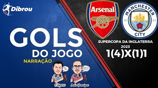 Manchester City 1 x 1 Arsenal  Supercopa da Inglaterra: melhores momentos