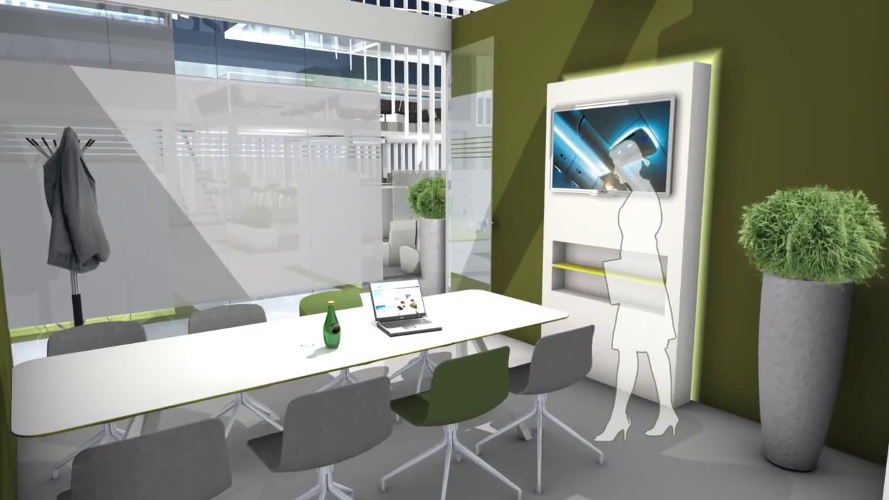AIX 2015 stand design Zodiac Aerospace by Studio Tognini - YouTube