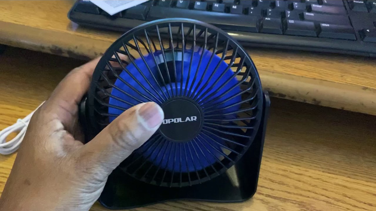 Opolar 5.9” usb desk fan unboxing