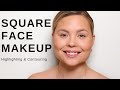 Square Face Makeup :Highlighting and Contouring for Square Face