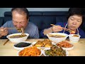 얼큰한 가마솥 육개장과 밥도둑 반찬들, 두부조림, 더덕무침, 꽈리고추무침 (Yukgaejang, Spicy Beef Soup) 요리&먹방!! - Mukbang eating show