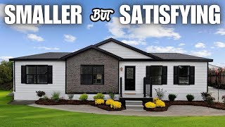 PETITE & NEW modular home with 'unforgettable' pantry! Smaller prefab house tour!